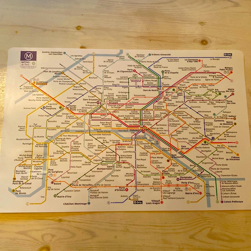 Metro de Paris- Hard Plastic ❤️